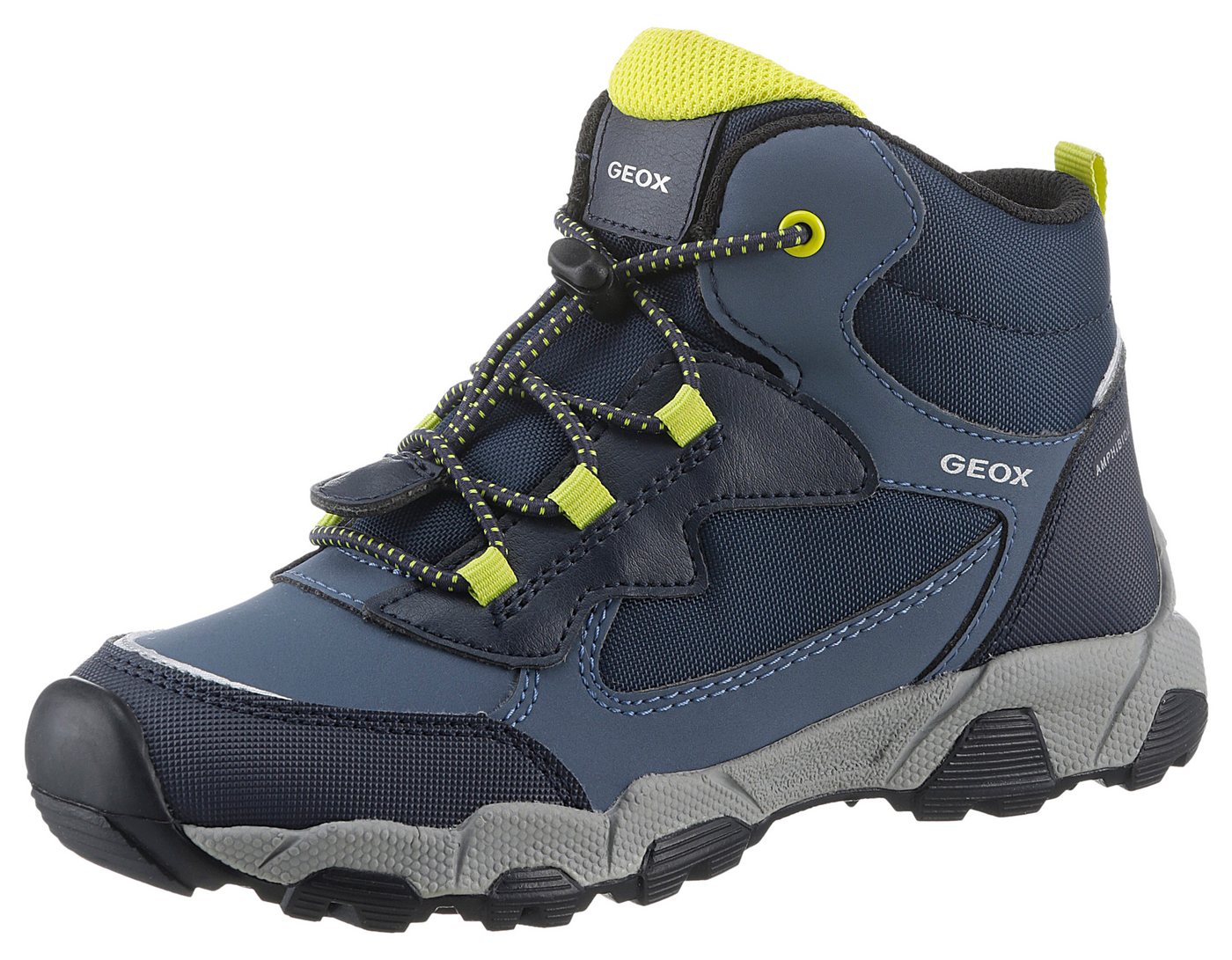 Geox J MAGNETAR BOY B ABX Sneaker Trekkingboots, Schnürboots, Kindergartenschuh mit Schnellverschluss Geox J MAGNETAR BOY B ABX Sneaker Trekkingboots, Schnürboots, Kindergartenschuh mit Schnellverschluss von Geox