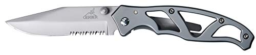 Gerber Taschenklappmesser mit Teilwellenschliff und Taschenclip, Klingenlänge: 7,6 cm, Paraframe I Folding Clip Knife, Edelstahl, 31-003627 Gerber Taschenklappmesser mit Teilwellenschliff und Taschenclip, Klingenlänge: 7,6 cm, Paraframe I Folding Clip Knife, Edelstahl, 31-003627 von GERBER
