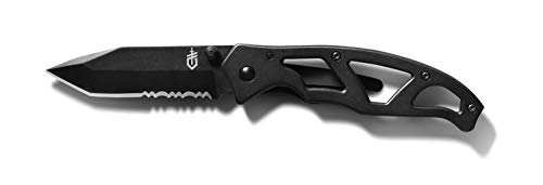 Gerber Taschenklappmesser mit Teilwellenschliff und Taschenclip, Klingenlänge: 7,3 cm, Paraframe I Tanto Folding Clip Knife, Schwarz, 31-003628 Gerber Taschenklappmesser mit Teilwellenschliff und Taschenclip, Klingenlänge: 7,3 cm, Paraframe I Tanto Folding Clip Knife, Schwarz, 31-003628 von Gerber