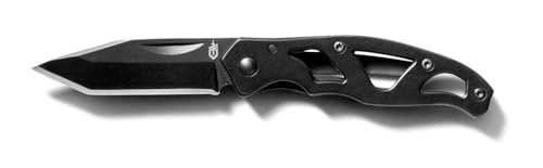 Gerber Taschenklappmesser mit glatter Klinge und Taschenclip, Klingenlänge: 5,4 cm, Paraframe Mini Tanto Folding Clip Knife, Schwarz, 31-003631 Gerber Taschenklappmesser mit glatter Klinge und Taschenclip, Klingenlänge: 5,4 cm, Paraframe Mini Tanto Folding Clip Knife, Schwarz, 31-003631 von Gerber
