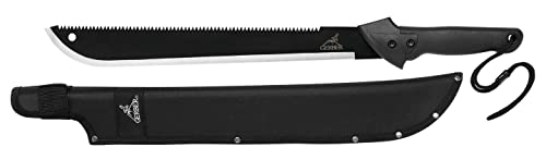 Gerber Machete mit Nylon-Scheide, Klingenlänge: 46 cm, Gator Machete, Carbonstahl, 31-000758, Schwarz von Gerber