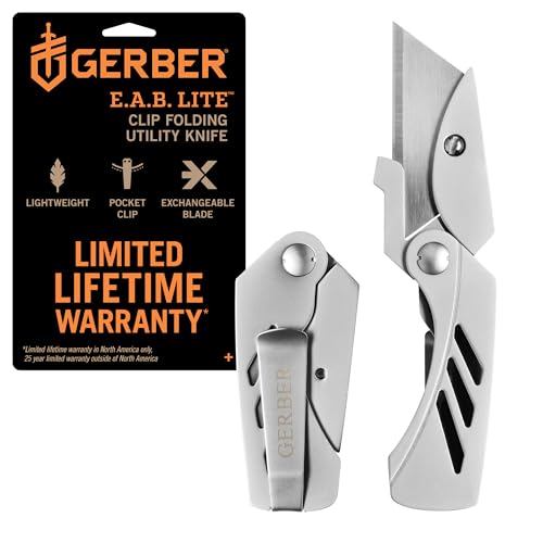 Gerber Cuttermesser, Klappbar, Klingenlänge: 5,7 cm, EAB Lite, Edelstahl, 31-000345 Gerber Cuttermesser, Klappbar, Klingenlänge: 5,7 cm, EAB Lite, Edelstahl, 31-000345 von Gerber