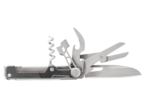 Gerber Taschenmesser mit 8 Funktionen, Multitool mit glatter Klinge, ArmBar Cork, Dunkelgrau, Edelstahl/Aluminium, 31-003829, Onyx Gerber Taschenmesser mit 8 Funktionen, Multitool mit glatter Klinge, ArmBar Cork, Dunkelgrau, Edelstahl/Aluminium, 31-003829, Onyx von Gerber
