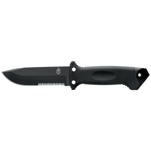Gerber Survival-Messer mit Teilwellenschliff und Bein-Holster, Klingenlänge: 12,3 cm, LMF II Infantry Fixed Blade Rescue Knife, Edelstahl, 31-003661 Gerber Survival-Messer mit Teilwellenschliff und Bein-Holster, Klingenlänge: 12,3 cm, LMF II Infantry Fixed Blade Rescue Knife, Edelstahl, 31-003661 von GERBER