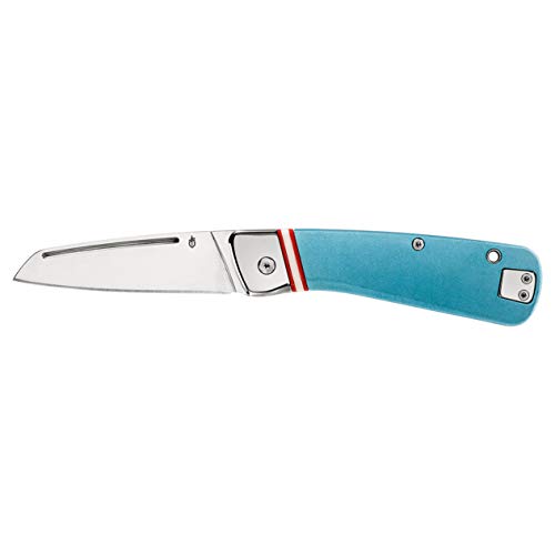 Gerber Taschenklappmesser, Klingenlänge: 7,37 cm, Straightlace, Blau, 30-001664 von Gerber