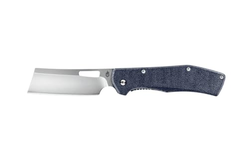 Gerber Taschenklappmesser mit Taschenclip, Klingenlänge: 9,7 cm, Flatiron D2 Micarta, Grau/Blau, 30-001795 Gerber Taschenklappmesser mit Taschenclip, Klingenlänge: 9,7 cm, Flatiron D2 Micarta, Grau/Blau, 30-001795 von GERBER