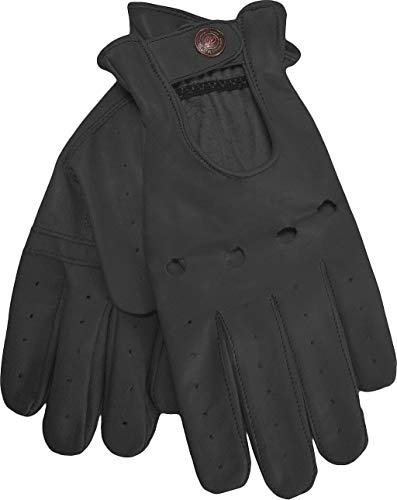 German Wear Herren Driving Autofahrer-Handschuhe Lederhandschuh in schwarz L von German Wear