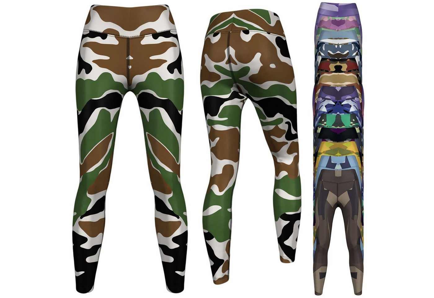 German Wear Leggings GYM-8029 Camo Leggings dehnbar für Sport Yoga Gymnastik Training Tanz freizeit German Wear Leggings GYM-8029 Camo Leggings dehnbar für Sport Yoga Gymnastik Training Tanz freizeit von German Wear