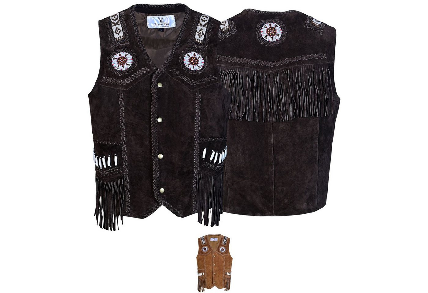 German Wear Reitweste GW951-Weste Western Lederweste Tracht Weste Reiter weste Lederkutte German Wear Reitweste GW951-Weste Western Lederweste Tracht Weste Reiter weste Lederkutte von German Wear