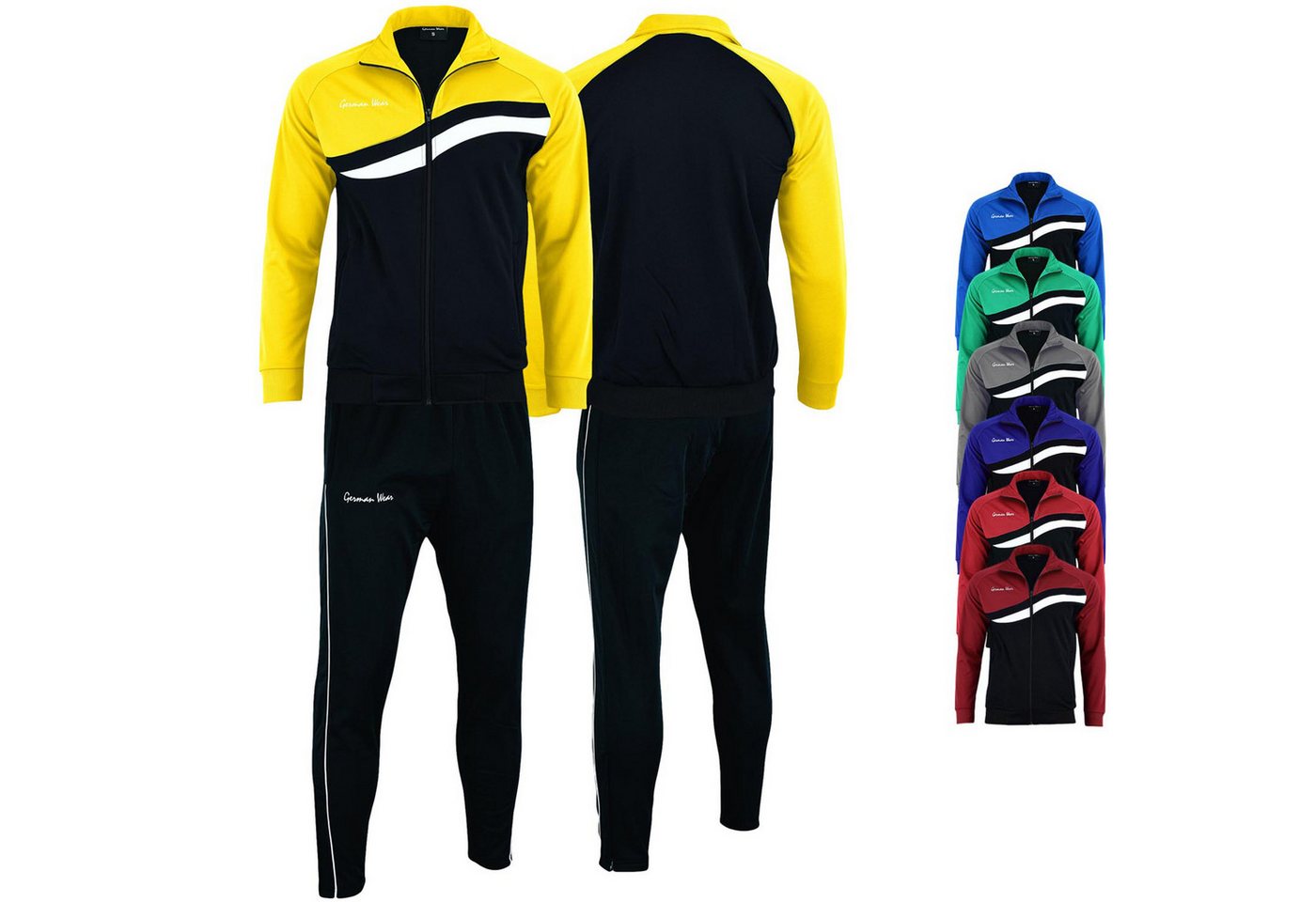 German Wear Trainingsanzug GW779k, Herren Trainingsanzugs Sportanzug Jogginganzug Doppellagig von German Wear