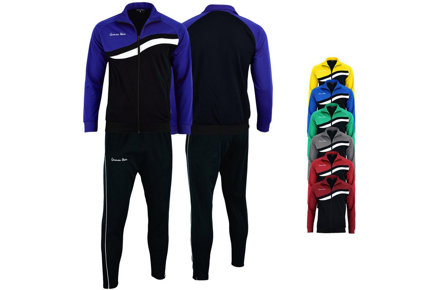 German Wear Trainingsanzug GW779k, Herren Trainingsanzugs Sportanzug Jogginganzug Doppellagig von German Wear