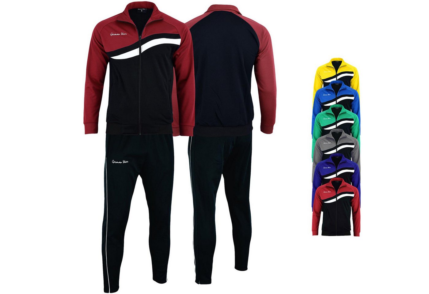 German Wear Trainingsanzug GW779k, Herren Trainingsanzugs Sportanzug Jogginganzug Doppellagig German Wear Trainingsanzug GW779k, Herren Trainingsanzugs Sportanzug Jogginganzug Doppellagig von German Wear