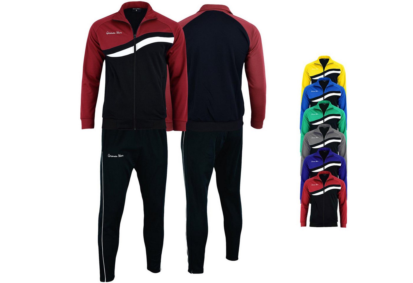 German Wear Trainingsanzug GW779k, Herren Trainingsanzugs Sportanzug Jogginganzug Doppellagig von German Wear