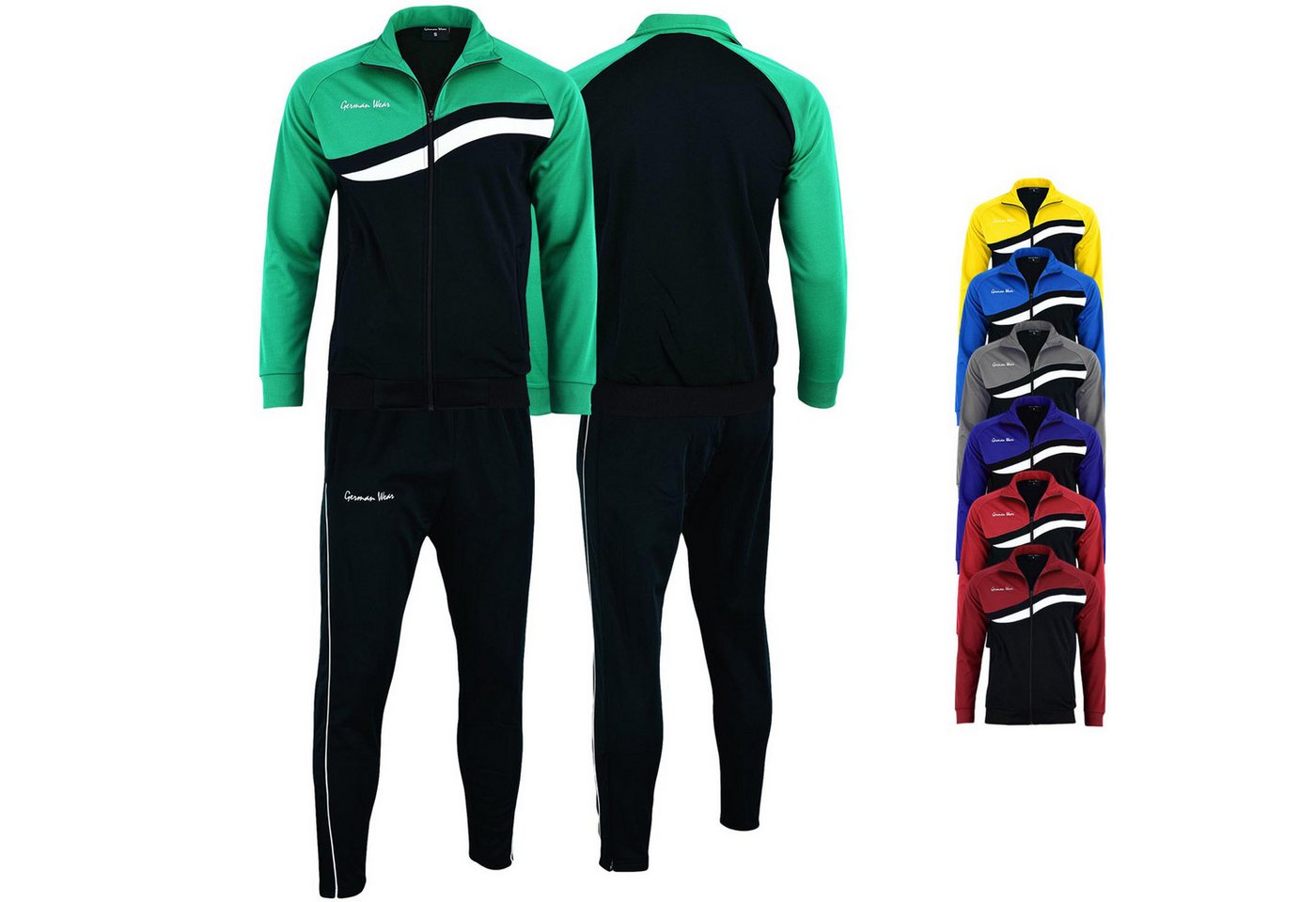 German Wear Trainingsanzug GW779k, Herren Trainingsanzugs Sportanzug Jogginganzug Doppellagig German Wear Trainingsanzug GW779k, Herren Trainingsanzugs Sportanzug Jogginganzug Doppellagig von German Wear