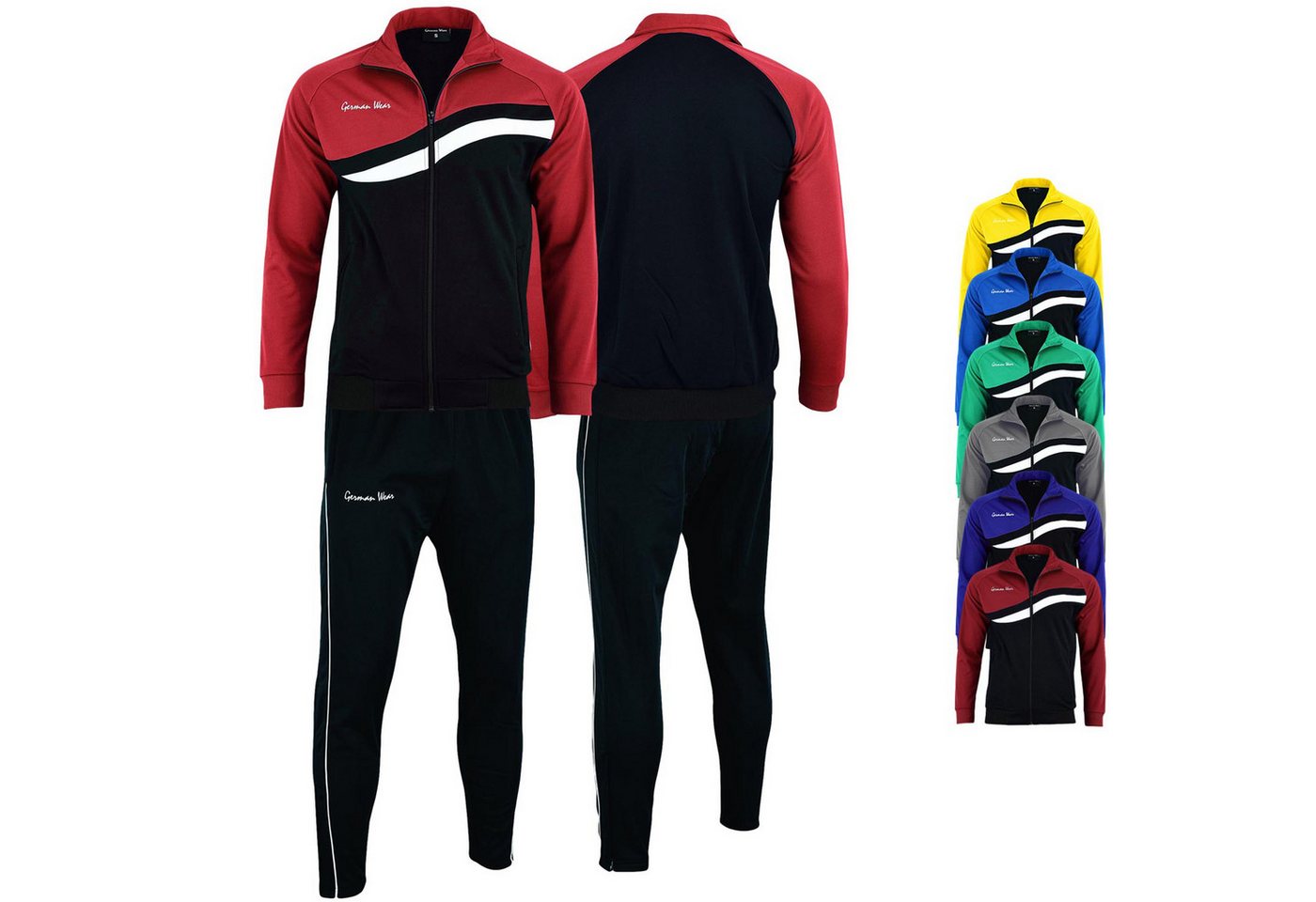 German Wear Trainingsanzug GW779k, Herren Trainingsanzugs Sportanzug Jogginganzug Doppellagig German Wear Trainingsanzug GW779k, Herren Trainingsanzugs Sportanzug Jogginganzug Doppellagig von German Wear