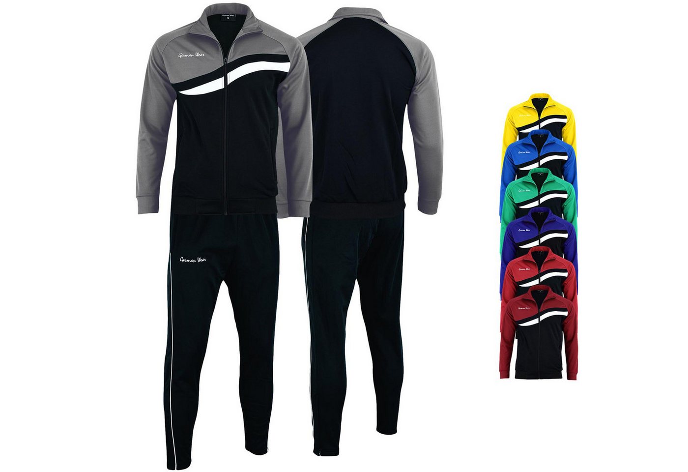 German Wear Trainingsanzug GW779k, Herren Trainingsanzugs Sportanzug Jogginganzug Doppellagig German Wear Trainingsanzug GW779k, Herren Trainingsanzugs Sportanzug Jogginganzug Doppellagig von German Wear