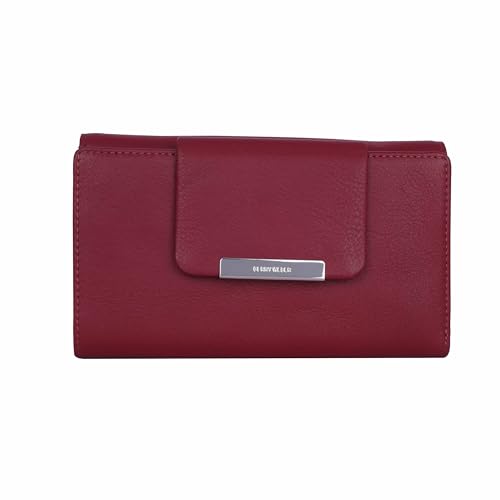 Gerry Weber - Leder Geldbörse mit RFID Schutz, Münzfach & Scheinfach für Damen - Portemonnaie mit Kreditkartenfächern - vigo Purse lh14z Rot von Gerry Weber