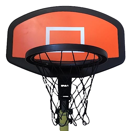 Geruwam Trampolin-Basketballkorb – 280 mm Durchmesser Trampolin-Basketballnetz-Ersatz, einfach zu installierender Ständer und Indoor-Reifen für Kinder, Trampolin-Basketball-Befestigung von Geruwam