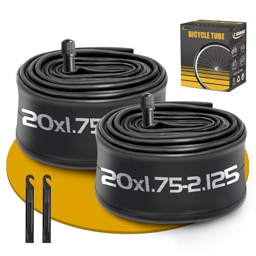 2er-Pack 47/57-406 20 Zoll Fahrradschlauch AV32mm Schrader Ventil kompatibel Reifenschlauch 20 x 1.75/1.9/1.95/2.0/2.1/2.125, 20 Zoll Schlauch für Kinder/Mountain/BMX Fahrrad 2er-Pack 47/57-406 20 Zoll Fahrradschlauch AV32mm Schrader Ventil kompatibel Reifenschlauch 20 x 1.75/1.9/1.95/2.0/2.1/2.125, 20 Zoll Schlauch für Kinder/Mountain/BMX Fahrrad von Gesinikad