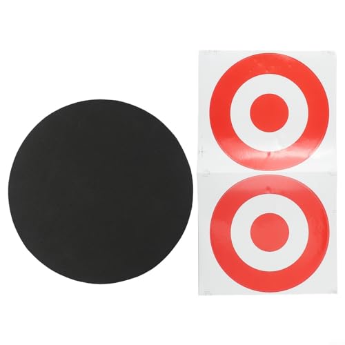 Bogenschieß-Zielscheibe aus hochwertigem EVA-Schaumstoff für Pfeilsport, Schwarz, 25 x 25 x 3 cm, Schwarz von Getdoublerich