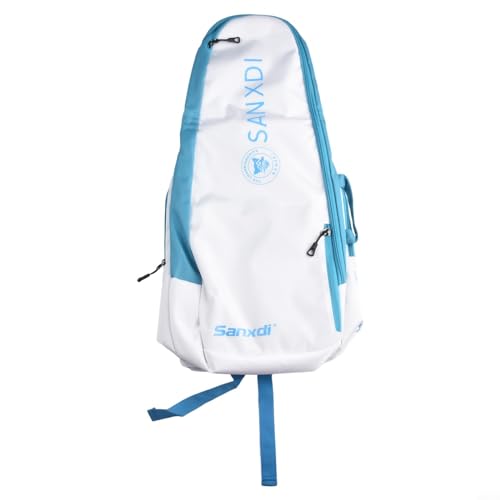 Getdoublerich 1 x Tennisschläger-Rucksack, tragbare Schlägertasche, Squash-Badmintonschläger-Tasche, Schläger, Tragetasche, Handtasche (blau) von Getdoublerich