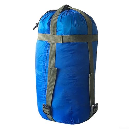 Sichere Aufbewahrung von Schlafsäcken und mit Kompressionssack, starkes Nylon (blau) von Getdoublerich