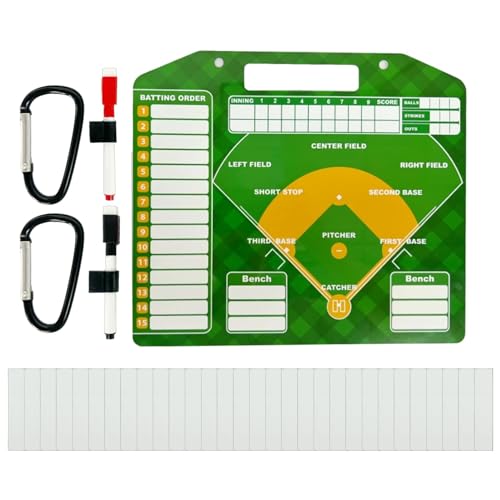 Geteawily Baseball Briefbeschwerer für Trainer, Baseball Ausrichtungstafel für Pirog | Magnetische Baseball-Programmiertafel | Robuste Baseball-Briefbeschwerer von Geteawily