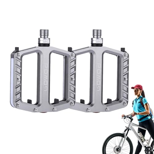Geteawily Fahrradpedale, LED-Licht-Fahrradpedal - Fahrradpedale aus Aluminiumlegierung mit LED-Beleuchtung | Aluminium-Rennradpedale, wiederaufladbare wasserdichte Fahrradpedale für von Geteawily