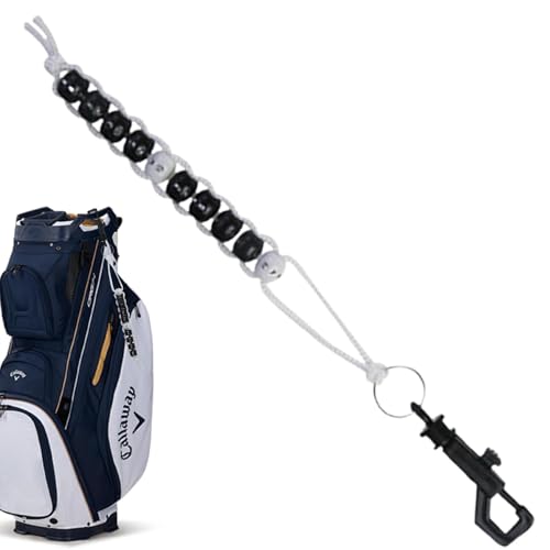 Geteawily Golf-Strass-Perlen-Punktzähler, Golfperlen zum Zählen von Strichen für Frauen, Trainingszubehör, Golf-Punktezähler mit Clip, Golfschlägertaschen-Zubehör für Golfliebhaber von Geteawily