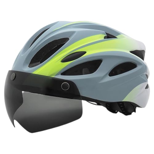 Geteawily Mountainbike-Helme,Fahrrad-Reithelme - Fahrradhelme mit Rücklicht-Magnetbrille - Fahrradhelme, verstellbare Fahrradhelme, atmungsaktive Fahrradhelme für Erwachsene, Rennrad, Mountainbike von Geteawily