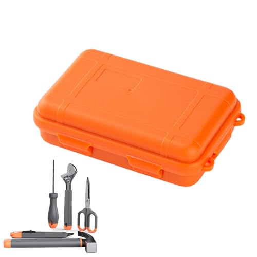 Geteawily Outdoor Survival Box Box Survival Equipment Box Outdoor Camping Toolbox Große versiegelte Aufbewahrungsbox Wasserdicht Stoßfest von Geteawily