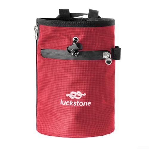 Bouldering Essentials Leichter Nylon-Kreidehalter, gebaut, um starker Beanspruchung im Sport standzuhalten, Rot von Gettimore