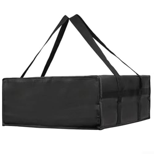 Gettimore Isolierte Pizza-Liefertasche aus Vliesstoff, um Bestellungen während des Transports heiß und frisch zu halten, Wie abgebildet, Black 50 * 20.5CM von Gettimore