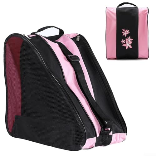 Outdoor Rollschuhtasche, atmungsaktives dreilagiges Design, passend für Helm und Ausrüstung (Rosa) von Gettimore