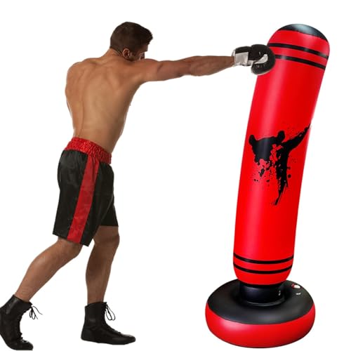 Gevvnss Boxsack Stehend Erwachsene,165cm Hochwertiges PVC Boxing Bag für Teenager,Punching Bag für Muay Thai,Taekwondo,Box Training,Sandbag Fitness,L für Erwachsene Gevvnss Boxsack Stehend Erwachsene,165cm Hochwertiges PVC Boxing Bag für Teenager,Punching Bag für Muay Thai,Taekwondo,Box Training,Sandbag Fitness,L für Erwachsene von Gevvnss