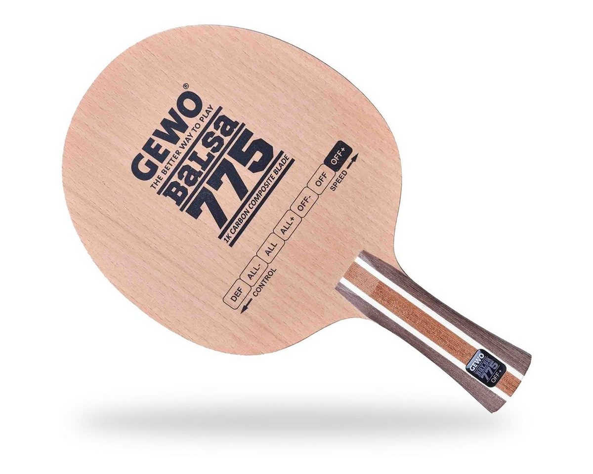 Gewo Tischtennisschläger Gewo Holz Balsa Carbon 775 von Gewo