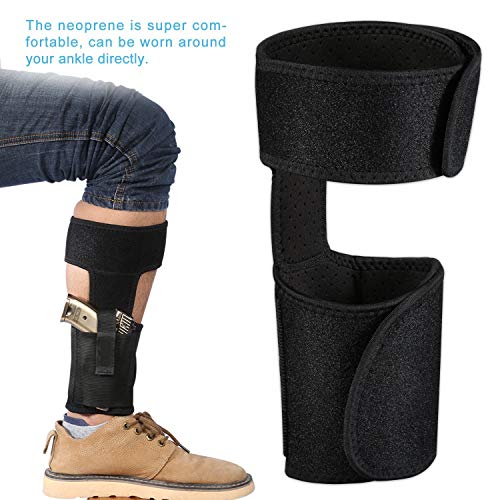 Gexgune Knöchelholster, rutschfeste, verdeckte Holsterbein-Trageholster mit Kalbsgurt-Magazintasche für verborgenes Tragen Gexgune Knöchelholster, rutschfeste, verdeckte Holsterbein-Trageholster mit Kalbsgurt-Magazintasche für verborgenes Tragen von Gexgune