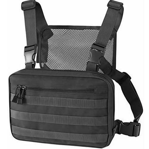 Gexgune Militärische Taktische Brusttasche Rucksack Männer Verstellbare multifunktionale Molle-Werkzeugtasche Umhängetasche Taktische Westentasche Gexgune Militärische Taktische Brusttasche Rucksack Männer Verstellbare multifunktionale Molle-Werkzeugtasche Umhängetasche Taktische Westentasche von Gexgune