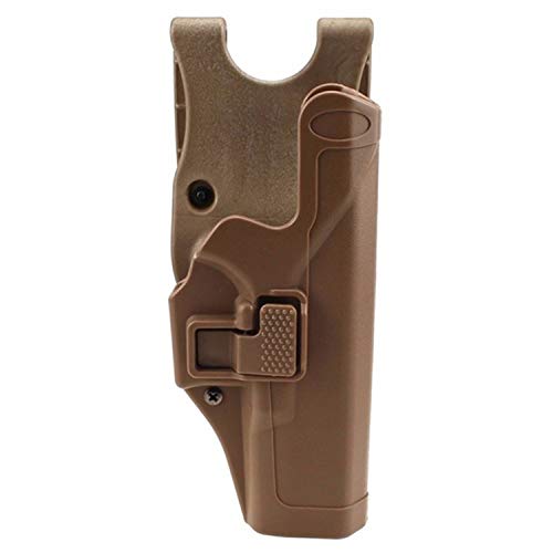 Gexgune Tactical G1ock Holster Militärische Verschleierung Stufe 2 Rechtshänder Paddel Gürtel Pistole Pistolenhalfter für G1ock 17 19 22 23 31 (Tan) von Gexgune