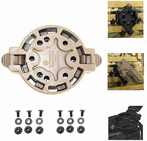 Gexgune Tactical Gun Holster Platforms Adapter Jagdzubehör Schnelltrennsystem 360-Grad-Winkel Strike Platform QD Mount von Gexgune