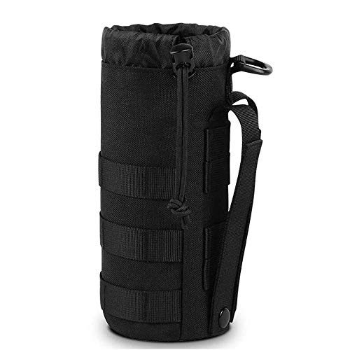 Gexgune Tactical Water Bottle Pouch im Freien Military Molle Kettle Bag 1.5L Tragbarer Reisewasserflaschenhalter für Rucksackwestengürtel von Gexgune