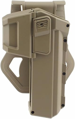 Gexgune Taktische bewegliche Pistole Holster für G17 G18 mit Taschenlampe oder Laser montiert G1ock Serie rechte Hand Taille Pistole Holster Gexgune Taktische bewegliche Pistole Holster für G17 G18 mit Taschenlampe oder Laser montiert G1ock Serie rechte Hand Taille Pistole Holster von Gexgune