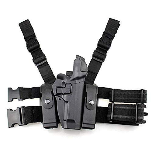 GexguneTactical Leg Holster rechts Hand Paddel Oberschenkel Gürtel Level 3 Lock Duty Pistole Pistole Holster w/Magazin Fackel Beutel für G1ock 17/19/22/23/31/32 GexguneTactical Leg Holster rechts Hand Paddel Oberschenkel Gürtel Level 3 Lock Duty Pistole Pistole Holster w/Magazin Fackel Beutel für G1ock 17/19/22/23/31/32 von Gexgune