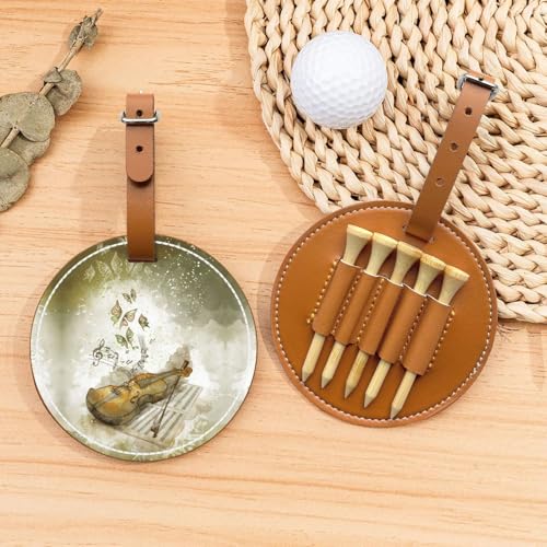 Golf-Nagelaufbewahrungstasche, Motiv: Schmetterling und Cello, 5-teiliges Set, bequem zu tragen von Ggdcrff