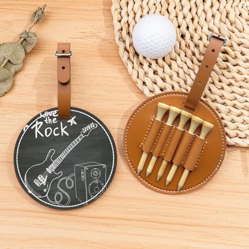 Love Rock bedruckte Golf-Nagelaufbewahrungstasche, 5-teiliges Set, bequem zu tragen von Ggdcrff