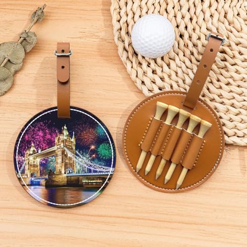 Night London Tower Bridge bedruckte Golf-Nagelaufbewahrungstasche, 5-teiliges Set, bequem zu tragen von Ggdcrff