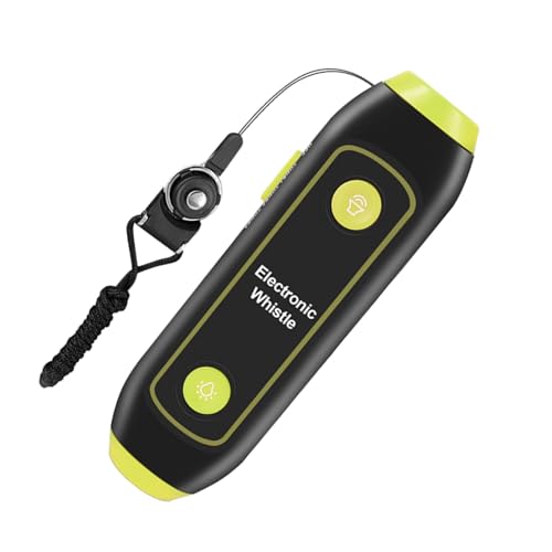 Ghjkldha Electronic Whistle | Handheld Hiking Survival Whistle with Bright LED Light | Adjustable Volume with 3 Sound Settings for Referees | Suitable for Outdoor Adventures and Use (Portable Size) von Ghjkldha