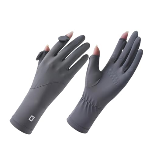 Ice Silk Sonnenschutz-Handschuhe – UV-Handschuhe zum Autofahren | Sommer-Eisseide-Sonnenschutz-Handschuhe für Damen, Touchscreen-Handschuhe, Anti-UV, atmungsaktiv, rutschfest, Reithandschuhe von Ghjkldha