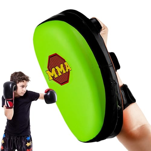 Kickbox-Pads – weiche, gebogene Boxpads für Boxen, MMA-Trainingsgeräte, fluoreszierende Taekwondo-Kick-Pads, Fuß-, Knie- und Ellenbogen-Zielscheibe für Erwachsene und Kinder von Ghjkldha
