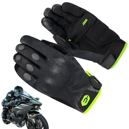 Ghjkldha Motorradhandschuhe für Herren, Sommerreithandschuhe, Biker-Handschuhe für Herren, Touchscreen-Handschuhe, rutschfest, atmungsaktiv, für Herren und Damen, Motocross von Ghjkldha